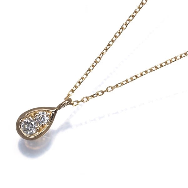VENDOME DIAMOND DROP NECKLACE 18K 750 YELLOW GOLD: VENDOME Diamond Drop Necklace 18K 750 Yellow Gold Brand: VENDOME Type/Style: Necklace Material: 18K 750 Yellow Gold, Main Stone Natural Color: Yellow Gold Size: Necklace length: 40 / 43cm Pendant size