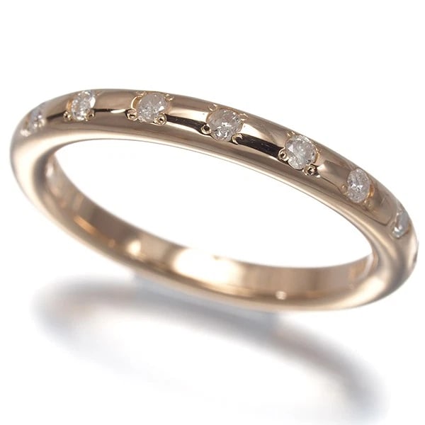 AGETE DIAMOND 8P RING 18K 750 ROSE GOLD: agete Diamond 8P Ring 18K 750 Rose Gold Brand: agete Type/Style: Ring Material: 18K 750 Rose Gold, Main Stone Natural Color: Rose Gold Size: US 4-4.25 Accessories: None Accessories Notice: