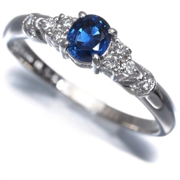TASAKI SAPPHIRE DIAMOND RING 900 PLATINUM: TASAKI Sapphire Diamond Ring 900 Platinum Brand: TASAKI Type/Style: Ring Material: 900 Platinum, Main Stone Natural Color: Platinum Size: US 7.75 Accessories: None Accessories Notice: When purchasing