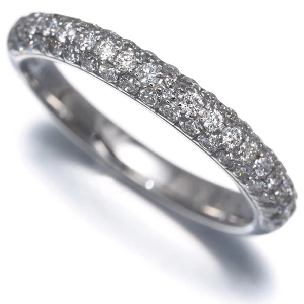 VENDOME DIAMOND PAVED RING 18K 750 WHITE GOLD: VENDOME Diamond Paved Ring 18K 750 White Gold Brand: VENDOME Type/Style: Ring Material: 18K 750 White Gold, Main Stone Natural Color: White Gold Size: US 5 Accessories: None Accessories Notice: When