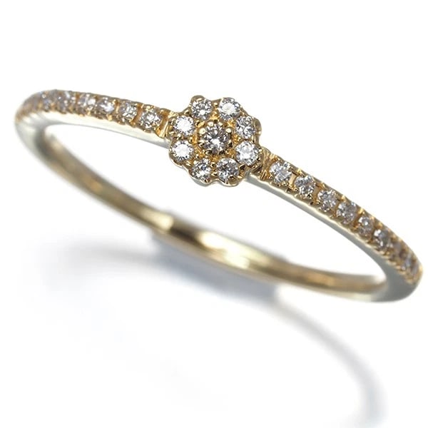 DIAMOND FLOWER RING 18K 750 YELLOW GOLD: Diamond Flower Ring 18K 750 Yellow Gold Brand: Unbranded Type/Style: Ring Material: 18K 750 White Gold, Main Stone Natural Color: White Gold Size: US 6.5-6.75 Accessories: None Accessories