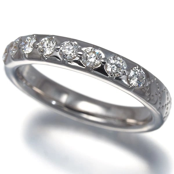 GUCCI DIAMOND DIAMANTISSIMA RING 18K 750 WHITE GOLD (1 of 3)