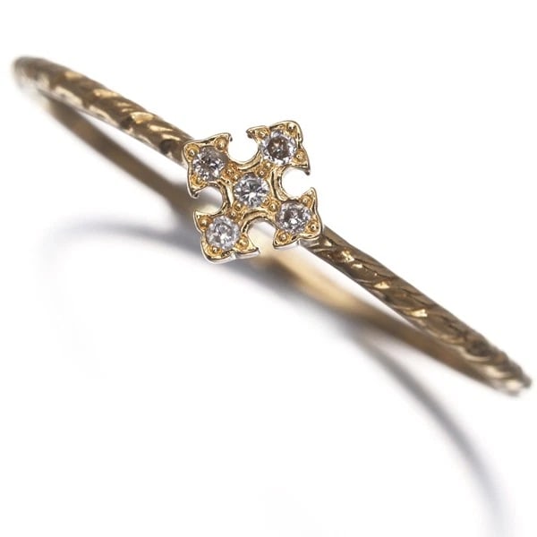 LOREE RODKIN DIAMOND PETITE TINY FANCY CROSS RING 18K YG: Loree Rodkin Diamond PETITE TINY FANCY CROSS Ring 18K YG Brand: Loree Rodkin Type/Style: Ring Material: 18K YG, Main Stone Natural Color: Yellow Gold Size: US 6.5-6.75 Accessories: None Ac