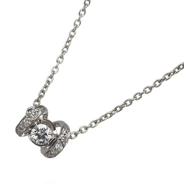 STAR JEWELRY DIAMOND NECKLACE 950 PLATINUM: STAR JEWELRY Diamond Necklace 950 Platinum Brand: STAR JEWELRY Type/Style: Necklace Material: 950 Platinum, Main Stone Natural Color: Platinum Size: Necklace length: 37 / 40cmPendant size: 4.9 x 6.3mm