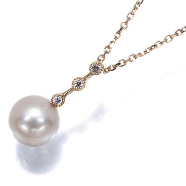 MIKIMOTO PERLITA AKOYA PEARL DIAMOND NECKLACE 18K 750 ROSE GOLD: Mikimoto PERLITA Akoya Pearl Diamond Necklace 18K 750 Rose Gold Brand: MIKIMOTO PERLITA Type/Style: Necklace Material: 18K 750 Rose Gold, Main Stone Cultured Color: Rose Gold Size: Necklace length: 36