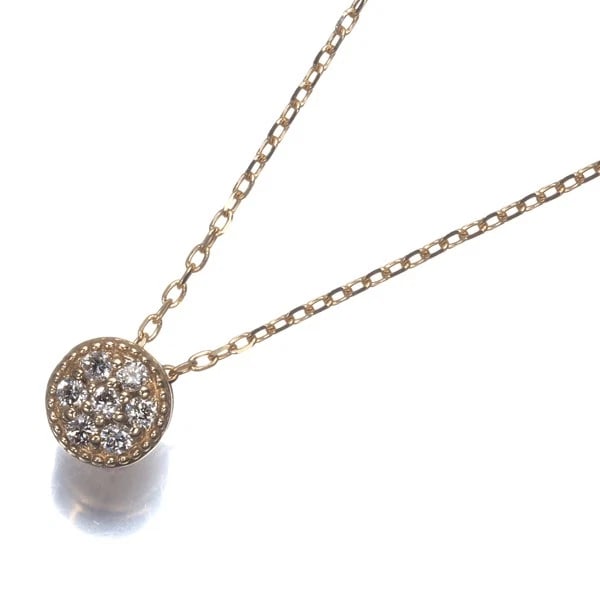 DIAMOND MILGRAIN CIRCLE NECKLACE 18K 750 YELLOW GOLD: Diamond Milgrain Circle Necklace 18K 750 Yellow Gold Brand: Unbranded Type/Style: Necklace Material: 18K 750 Yellow Gold, Main Stone Natural Color: Yellow Gold Size: Necklace length: 36 / 40cmPendant 