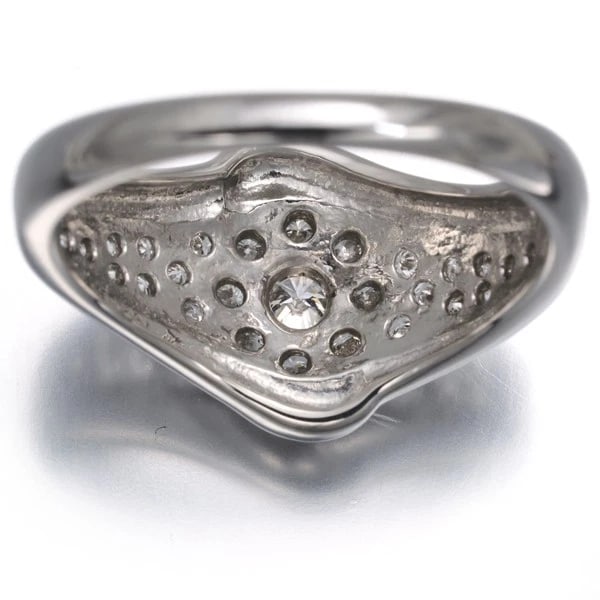 DIAMOND PAVED RING 900 PLATINUM - 3