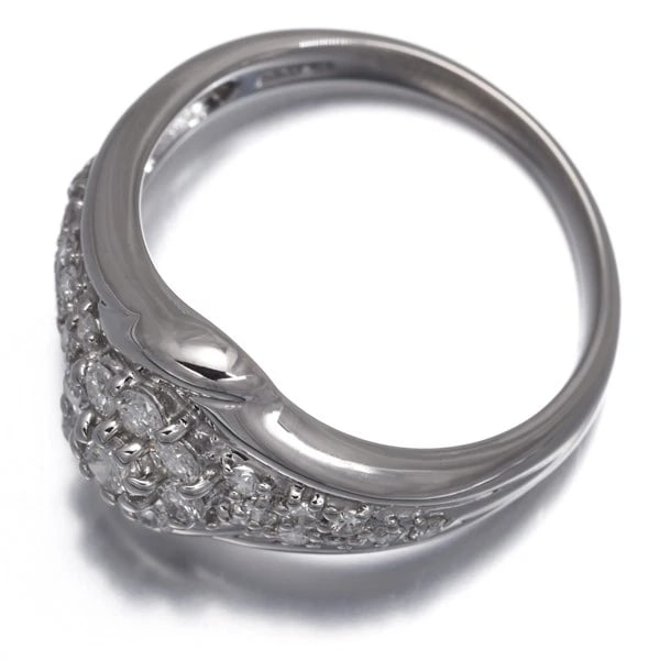 DIAMOND PAVED RING 900 PLATINUM - 4