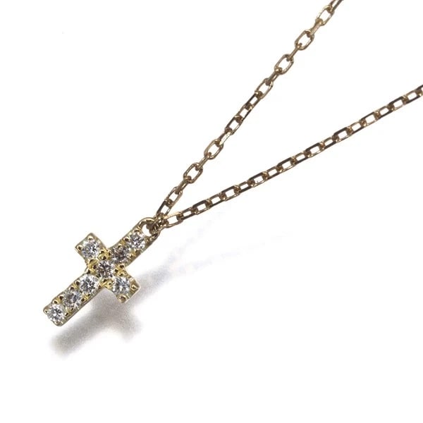 AHKAH DIAMOND CROSS PAVE NECKLACE 18K 750 YELLOW GOLD: AHKAH Diamond Cross Pave Necklace 18K 750 Yellow Gold Brand: AHKAH Type/Style: Necklace Material: 18K 750 Yellow Gold, Main Stone Natural Color: Yellow Gold Size: Necklace length: 37 / 39cm Pendant si