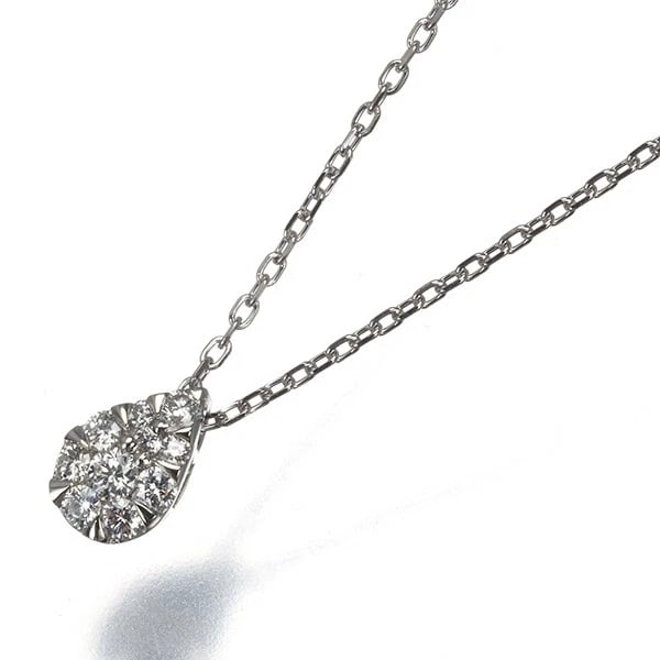 VENDOME DIAMOND DROP OF GARLAND PAVED NECKLACE 950 850 PLATINUM: VENDOME Diamond Drop of Garland Paved Necklace 950 850 Platinum Brand: VENDOME Type/Style: Necklace Material: 950 850 Platinum, Main Stone Natural Color: Platinum Size: Necklace length: 36 / 40cm