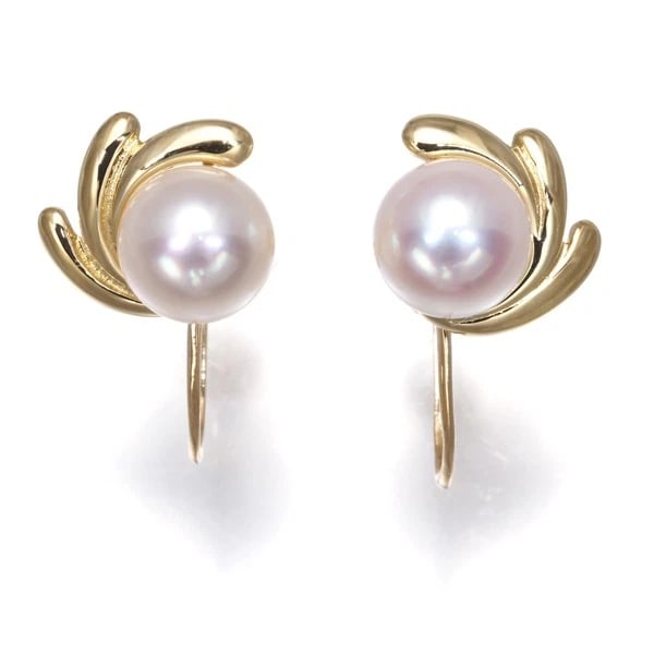 MIKIMOTO AKOYA PEARL SOLITAIRE EARRINGS 18K 750 YELLOW GOLD: Mikimoto Akoya Pearl Solitaire Earrings 18K 750 Yellow Gold Brand: MIKIMOTO Type/Style: Earring Material: 18K 750 Yellow Gold, Main Stone cultured Color: Yellow Gold Size: Design size: 10.5 x 11.5mm