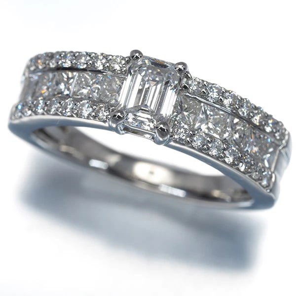 DIAMOND RING 950 PLATINUM (1 of 3)
