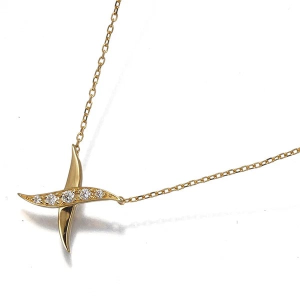 VENDOME DIAMOND NECKLACE 18K 750 YELLOW GOLD: VENDOME Diamond Necklace 18K 750 Yellow Gold Brand: VENDOME Type/Style: Necklace Material: 18K 750 Yellow Gold, Main Stone Natural Color: Yellow Gold Size: Necklace length: 45cm AdjUS table to short l