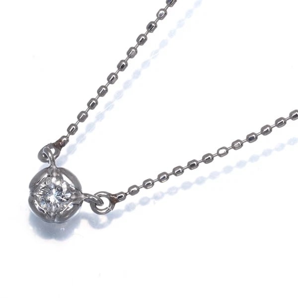 DIAMOND SOLITAIRE NECKLACE 900 850 PLATINUM: Diamond Solitaire Necklace 900 850 Platinum Brand: Unbranded Type/Style: Necklace Material: 900 850 Platinum, Main Stone Natural Color: Platinum Size: Necklace length: 37 / 41cm Pendant size: Diameter