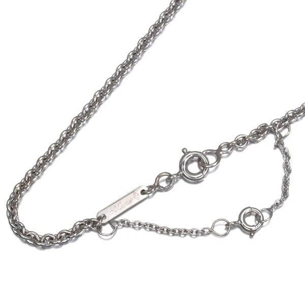 CARTIER FORSA CHAIN NECKLACE 18K 750 WHITE GOLD: Cartier Forsa Chain Necklace 18K 750 White Gold Brand: Cartier Type/Style: Necklace Material: 18K 750 White Gold, Color: White Gold Size: Necklace length: 42cm Necklace width: 2.3mm Clasp width: 4.0mm