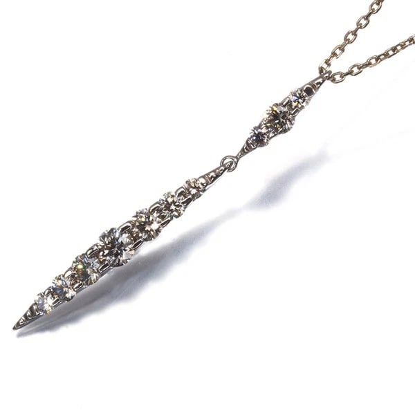 KASHIKEY BROWN DIAMOND NAKED NECKLACE 18K 750 BROWN GOLD (1 of 2)