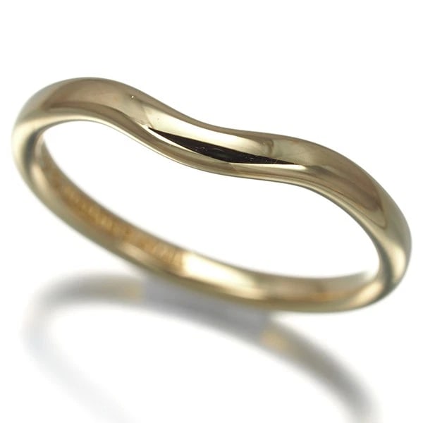 TIFFANY&CO. CURVED BAND RING 18K 750 YELLOW GOLD: Tiffany&Co. Curved Band Ring 18K 750 Yellow Gold Brand: Tiffany & Co. Type/Style: Ring Material: 18K 750 Yellow Gold, Color: Yellow Gold Size: US 5 Accessories: None Accessories Notice: Wh
