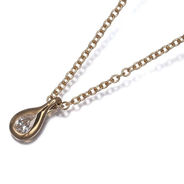 TIFFANY&CO. DIAMOND BY THE YARD PEAR-SHAPED NECKLACE 18K RG: Tiffany&Co. Diamond By The Yard Pear-shaped Necklace 18K RG Brand: Tiffany & Co. Type/Style: Necklace Material: 18K RG, Main Stone Natural Color: Rose Gold Size: Necklace length: 40cmPendant size: 8.2