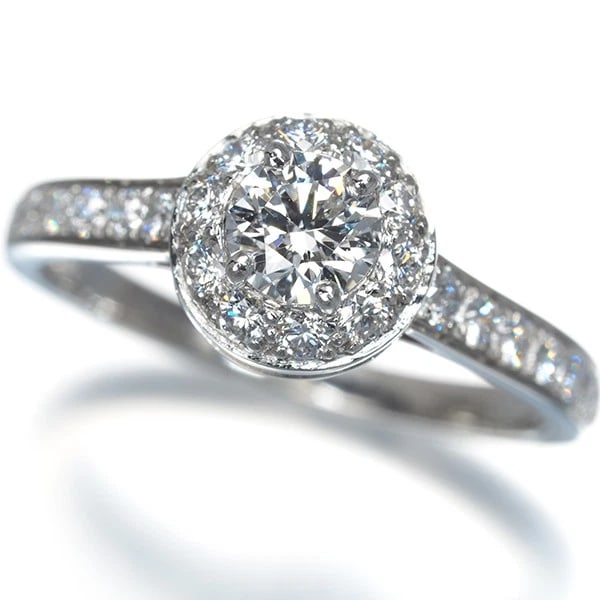 VAN CLEEF & ARPELS DIAMOND ICONE RING 950 PLATINUM (1 of 3)