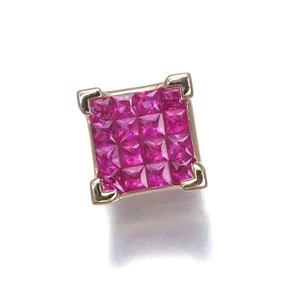 RUBY PENDANT 18K 750 ROSE GOLD: Ruby Pendant 18K 750 Rose Gold Brand: Unbranded Type/Style: Pendant Material: 18K 750 Rose Gold, Main Stone Natural Color: Rose Gold Size: Design size: 11.3 x 11.1mmBail inner diameter: 5.7 x 1.7mm