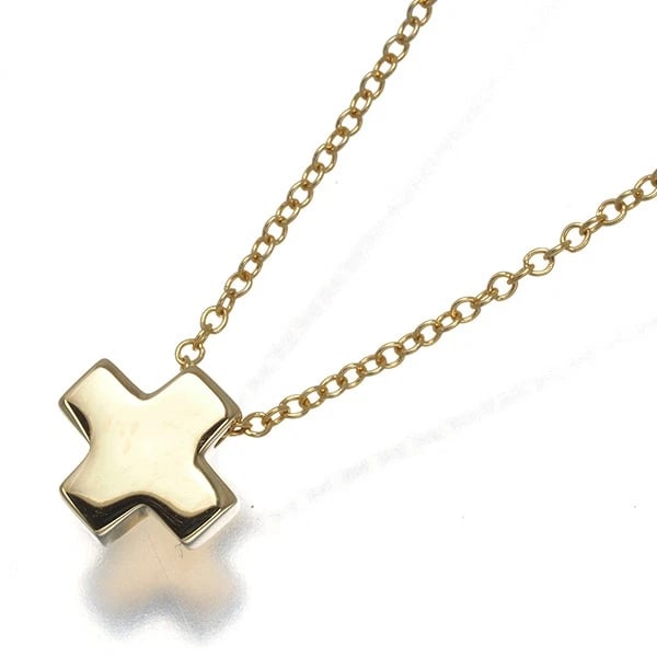 TIFFANY&CO. ROMAN CROSS NECKLACE 18K 750 YELLOW GOLD: Tiffany&Co. Roman Cross Necklace 18K 750 Yellow Gold Brand: Tiffany & Co. Type/Style: Necklace Material: 18K 750 Yellow Gold, Color: Yellow Gold Size: Necklace length: 41cmPendant size: 7.6 x 7.8mm