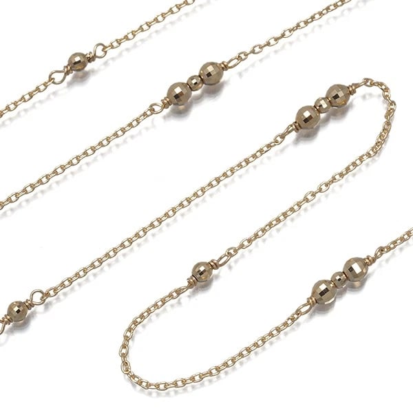 COCOSHNIK LONG STATION NECKLACE 10K 416 YELLOW GOLD (1 of 2)