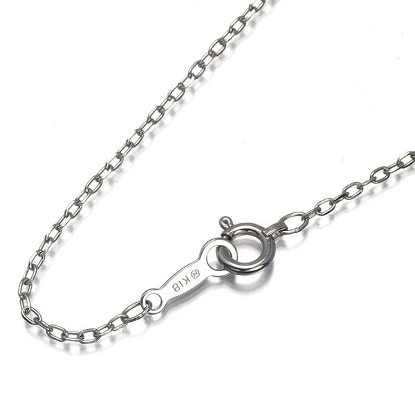 MIKIMOTO CABLE CHAIN NECKLACE 18K 750 WHITE GOLD: Mikimoto Cable Chain Necklace 18K 750 White Gold Brand: MIKIMOTO Type/Style: Necklace Material: 18K 750 White Gold, Color: White Gold Size: Necklace length: 39cmNecklace width: 1.2mmClasp width: