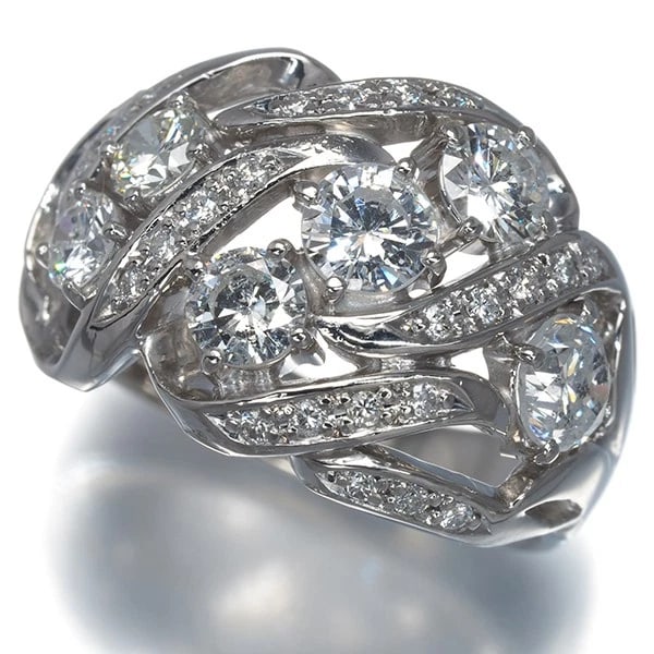 DIAMOND RING 900 PLATINUM (1 of 2)