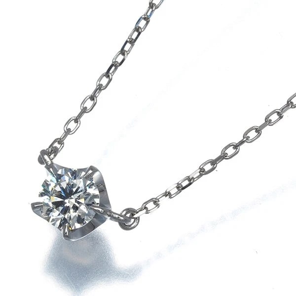 DIAMOND SOLITAIRE NECKLACE 950 PLATINUM: Diamond Solitaire Necklace 950 Platinum Brand: Unbranded Type/Style: Necklace Material: 950 Platinum, Main Stone Natural Color: Platinum Size: Necklace length: 39 - 43cmPendant size: Diameter 5.5mm