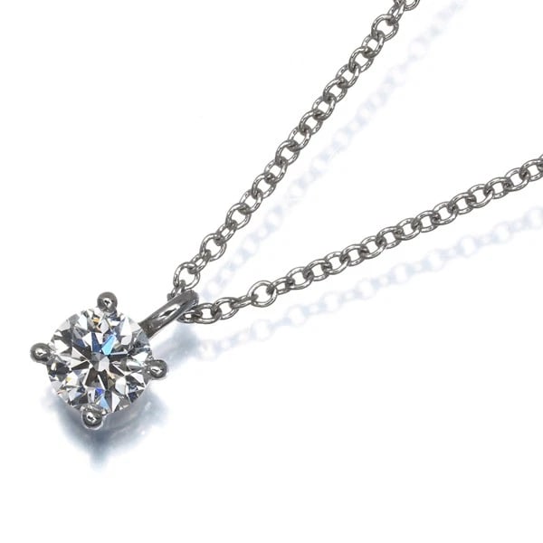 TIFFANY&CO. DIAMOND SOLITAIRE NECKLACE 950 PLATINUM: Tiffany&Co. Diamond Solitaire Necklace 950 Platinum Brand: Tiffany & Co. Type/Style: Necklace Material: 950 Platinum, Main Stone Natural Color: Platinum Size: Necklace length: 40cmTotal length of the