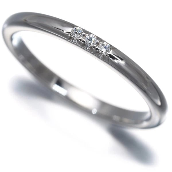 TIFFANY&CO. DIAMOND TIFFANY FOREVER WEDDING BAND 3P 2MM RING PT 950: Tiffany&Co. Diamond Tiffany Forever Wedding Band 3P 2mm Ring Pt 950 Brand: Tiffany & Co. Type/Style: Ring Material: Pt 950, Main Stone Natural Color: Platinum Size: US 6 Accessories: None