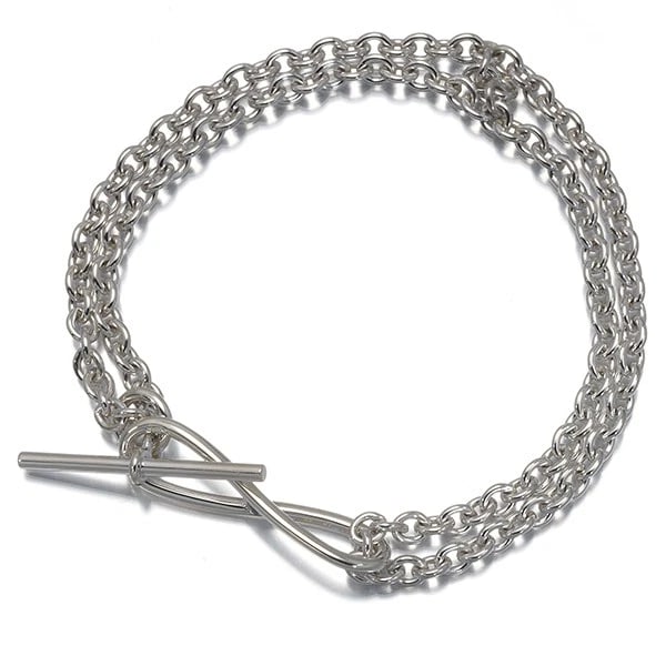 HERMES CHAINE D'ANCRE TWIST BRACELET 925 STERLING SILVER (1 of 3)
