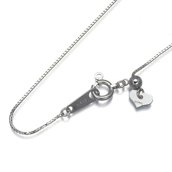 BOX CHAIN NECKLACE 18K 750 WHITE GOLD: Box Chain Necklace 18K 750 White Gold Brand: Unbranded Type/Style: Necklace Material: 18K 750 White Gold, Color: White Gold Size: Necklace length: 45cm AdjUS table to short length with an extender. Ne