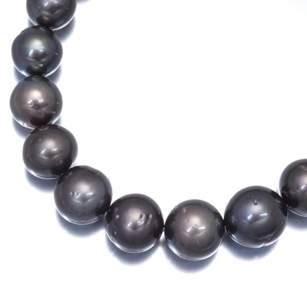 MIKIMOTO BLACK SOUTH SEA PEARL NECKLACE 18K 750 WHITE GOLD: Mikimoto Black South Sea Pearl Necklace 18K 750 White Gold Brand: MIKIMOTO Type/Style: Necklace Material: 18K 750 White Gold, Color: White Gold Size: Necklace length: 46cm Accessories: None