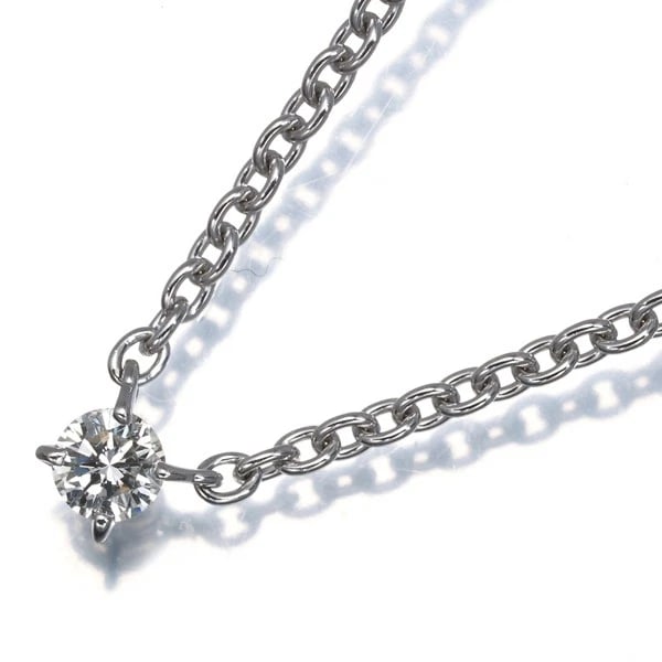 CARTIER DIAMOND LOVE SUPPORT CARTIER SOLITAIRE NECKLACE 18K WG: Cartier Diamond Love Support Cartier Solitaire Necklace 18K WG Brand: Cartier Type/Style: Necklace Material: 18K WG, Main Stone Natural Color: White Gold Size: Necklace length: 40cm Accessories: N