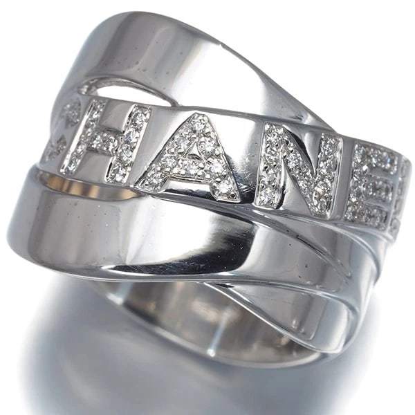 CHANEL DIAMOND BOLDICK RING 18K 750 WHITE GOLD: CHANEL Diamond Boldick Ring 18K 750 White Gold Brand: CHANEL Type/Style: Ring Material: 18K 750 White Gold, Main Stone Natural Color: White Gold Size: US 6.5-6.75 Accessories: None Accesso