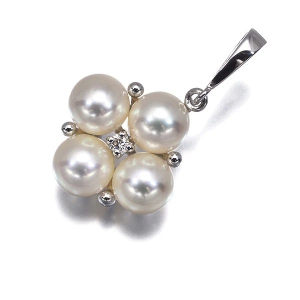 MIKIMOTO AKOYA PEARL DIAMOND PENDANT 18K 750 WHITE GOLD: Mikimoto Akoya Pearl Diamond Pendant 18K 750 White Gold Brand: MIKIMOTO Type/Style: Pendant Material: 18K 750 White Gold, Main Stone Cultured Color: White Gold Size: Design size: 12.5 x 13.0mmTotal