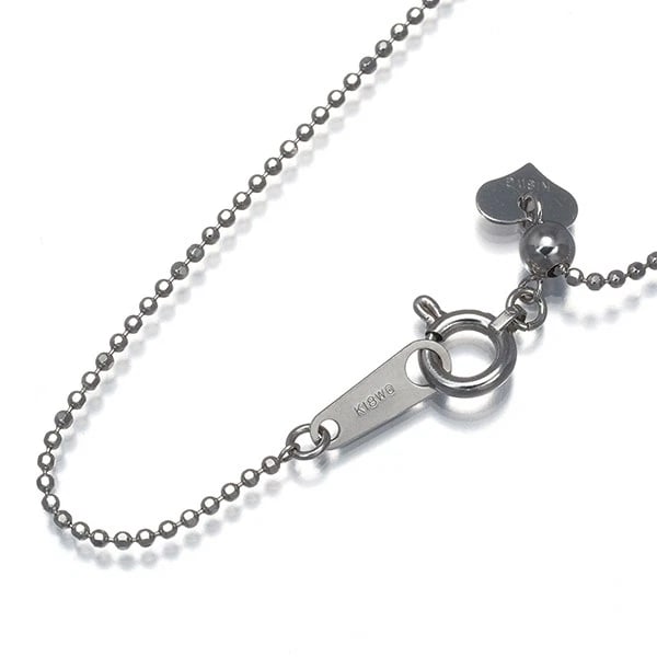 CUT BALL BEAD CHAIN NECKLACE 18K 750 WHITE GOLD: Cut Ball Bead Chain Necklace 18K 750 White Gold Brand: Unbranded Type/Style: Necklace Material: 18K YG, Color: Yellow Gold Size: Necklace length: 45cmAdjUS table to short length with an extender.Neckl