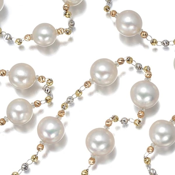 TASAKI AKOYA PEARL 3COLOR STATION LONG NECKLACE 18K YG/WG/RG: TASAKI Akoya Pearl 3color Station Long Necklace 18K YG/WG/RG Brand: TASAKI Type/Style: Necklace Material: 18K 750 Rose Gold, Main Stone Cultured Color: Rose Gold Size: Necklace length: 82cm Access