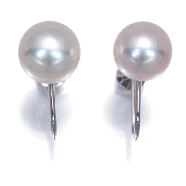 MIKIMOTO AKOYA PEARL SOLITAIRE EARRINGS 18K 750 WHITE GOLD: Mikimoto Akoya Pearl Solitaire Earrings 18K 750 White Gold Brand: MIKIMOTO Type/Style: Earring Material: 18K 750 White Gold, Main Stone Cultured Color: White Gold Size: None Accessories: None