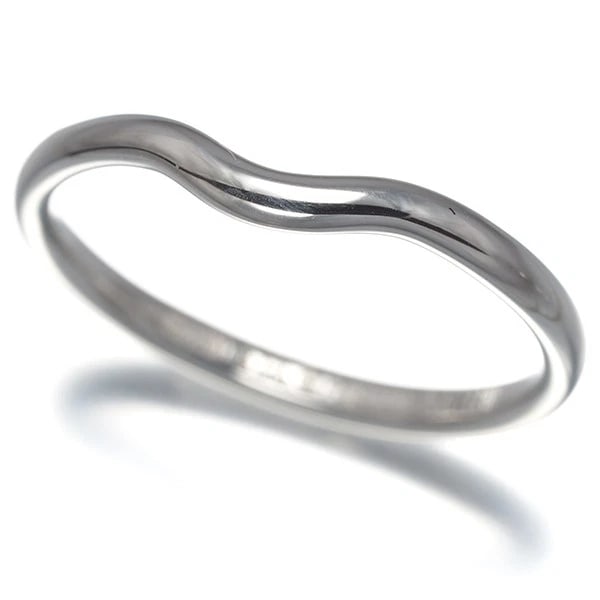TIFFANY&CO. CURVED BAND RING 950 PLATINUM: Tiffany&Co. Curved Band Ring 950 Platinum Brand: Tiffany & Co. Type/Style: Ring Material: 950 Platinum, Color: Platinum Size: US 8.5-8.75 Accessories: None Accessories Notice: When purchas