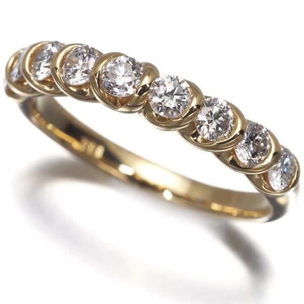 DIAMOND RING 18K 750 YELLOW GOLD (1 of 3)