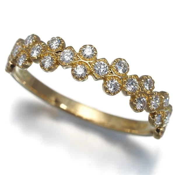 AHKAH RING DIAMOND 18K 750 YELLOW GOLD: AHKAH Ring Diamond 18K 750 Yellow Gold Brand: AHKAH Type/Style: Ring Material: 18K/ 750 Yellow Gold, Main Stone Natural Color: Yellow Gold Size: US5.75-6 Accessories: None Accessories Noti