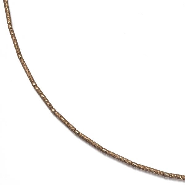 OMEGA CHAIN NECKLACE CUT-DESIGN 18K 750 ROSE GOLD: Omega Chain Necklace Cut-Design 18K 750 Rose Gold Brand: Unbranded Type/Style: Necklace Material: 18K /750 Rose Gold, Color: Rose Gold Size: Necklace length: 46cm Adjustable to short length with an ex