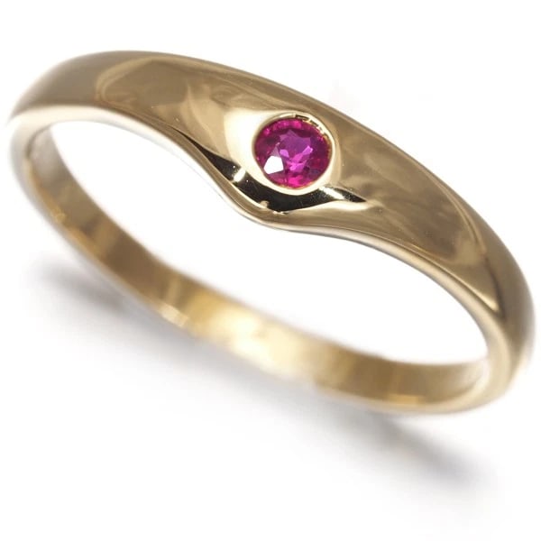 TIFFANY&CO. RING RUBY 18K 750 YELLOW GOLD: Tiffany&Co. Ring Ruby 18K 750 Yellow Gold Brand: Tiffany & Co. Type/Style: Ring Material: 18K/ 750 Yellow Gold, Main Stone Natural Color: Yellow Gold Size: US5.25-5.5 Accessories: None Acc
