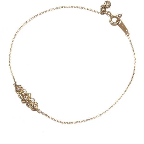 BRACELET BROWN DIAMOND 18K 750 YELLOW GOLD (1 of 2)