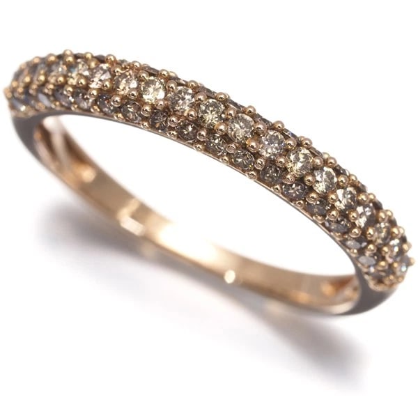 RING BROWN DIAMOND 18K RG: Ring Brown Diamond 18K RG Brand: GSTV Type/Style: Ring Material: 18K / 750 / Rose Gold, Main Stone Natural Color: Rose Gold Size: US8.5 Accessories: None Accessories Notice: When purchasin