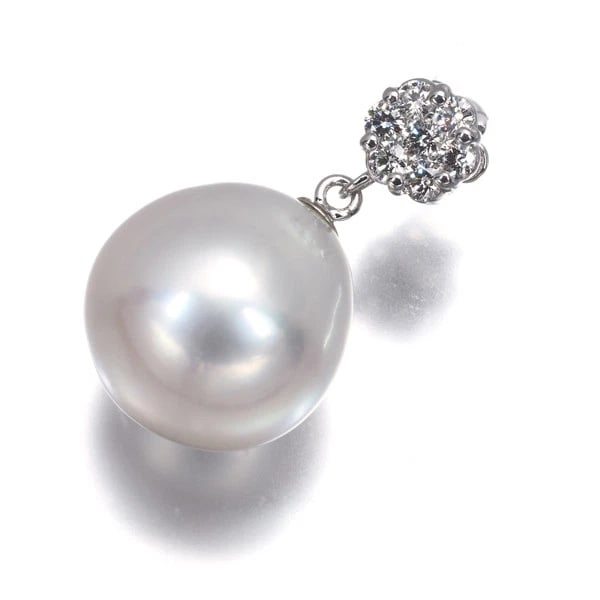 SOUTH SEA PEARL PENDANT 18K 750 WHITE GOLD: South Sea Pearl Pendant 18K 750 White Gold Brand: Unbranded Type/Style: Pendant Material: 18K/ 750 White Gold, Main Stone Cultured Color: White Gold Size: Total length of the pendant including the