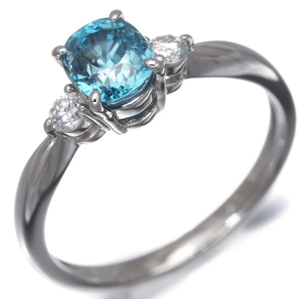 BLUEZIRCON RING 950 PLATINUM - 3