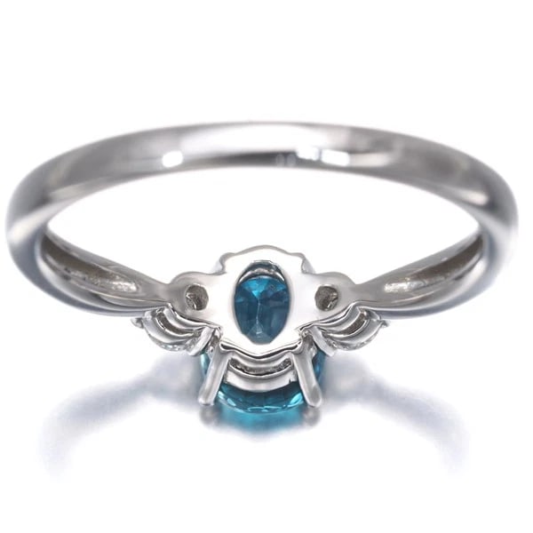 BLUEZIRCON RING 950 PLATINUM - 4